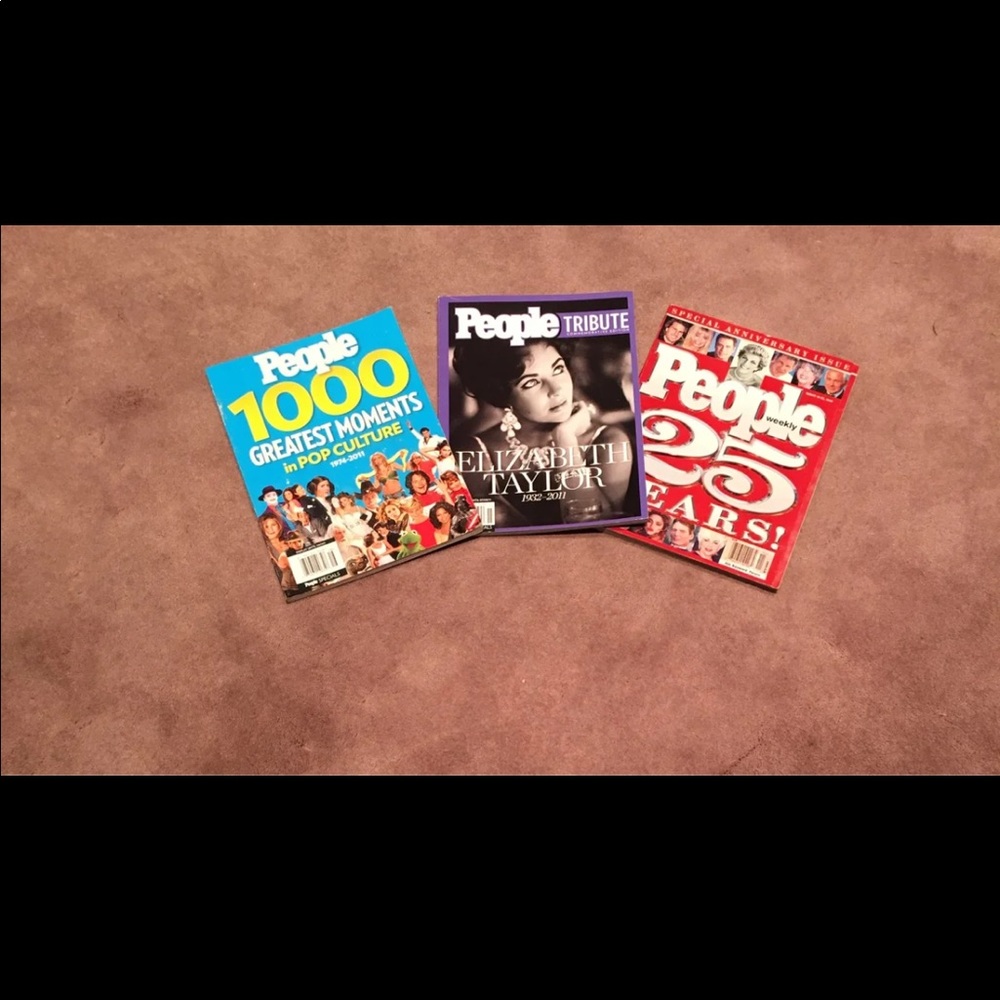 Bundle of 3 People Magazines